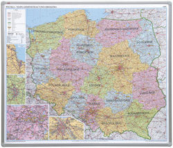 Mapa korkowa Polski - administracyjna; OfficeBoard TMPA2