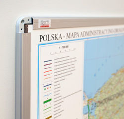 Mapa korkowa Polski - administracyjna; OfficeBoard TMPA2