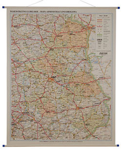 Mapa ścienna Województwa Lubelskiego 1:200 tys. 110x130 cm 